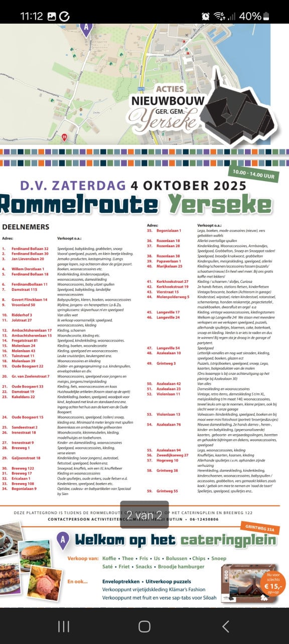 Rommelroute Yerseke Zaterdag 4 Oktober