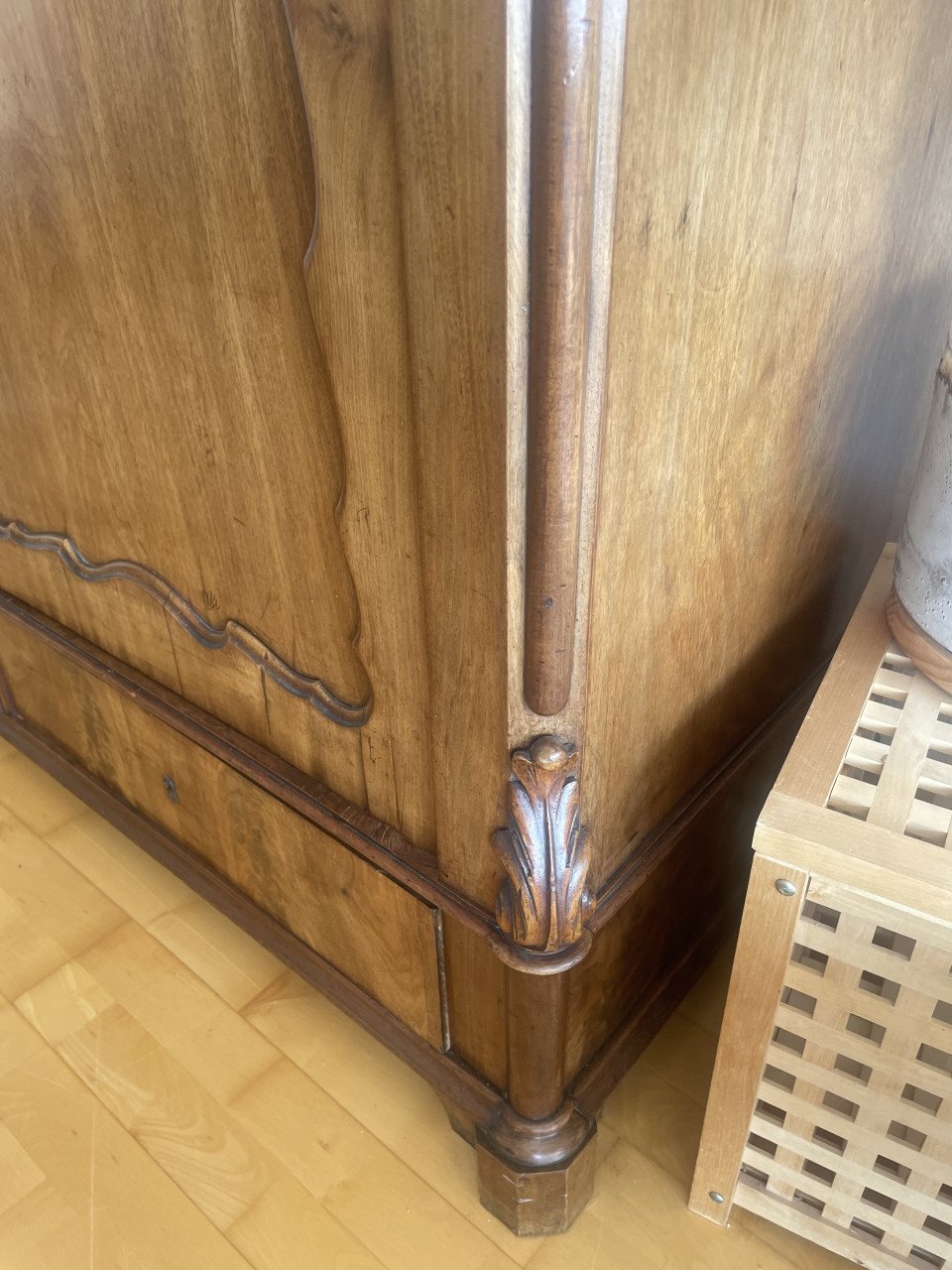 Eikenhouten kast vintage
