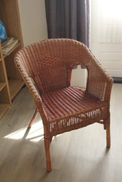 Rieten/rotan stoel