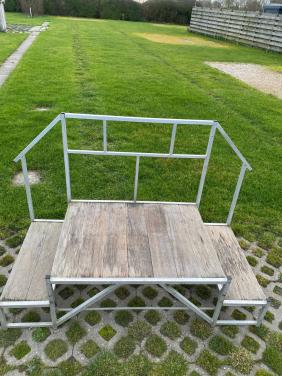Aluminium trap met leuning stacaravan