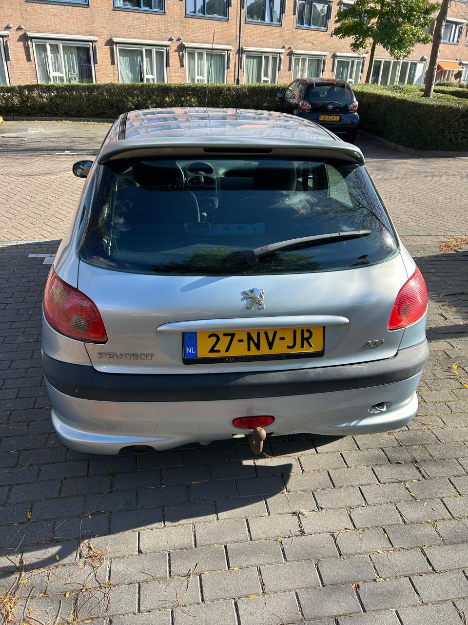 Peugeot 206 1.4i 5-Deurs licht blauw/grijs