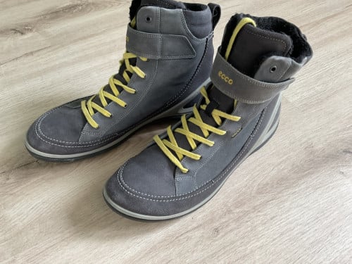 Ecco Biom hoge gore-tex wandelschoen sneaker, mt. 42, kleur grijs