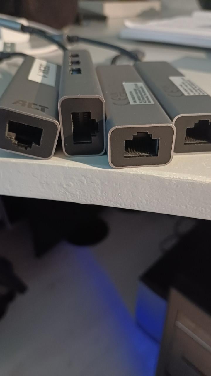 ACT USB-C 3-poorts hub met ethernet