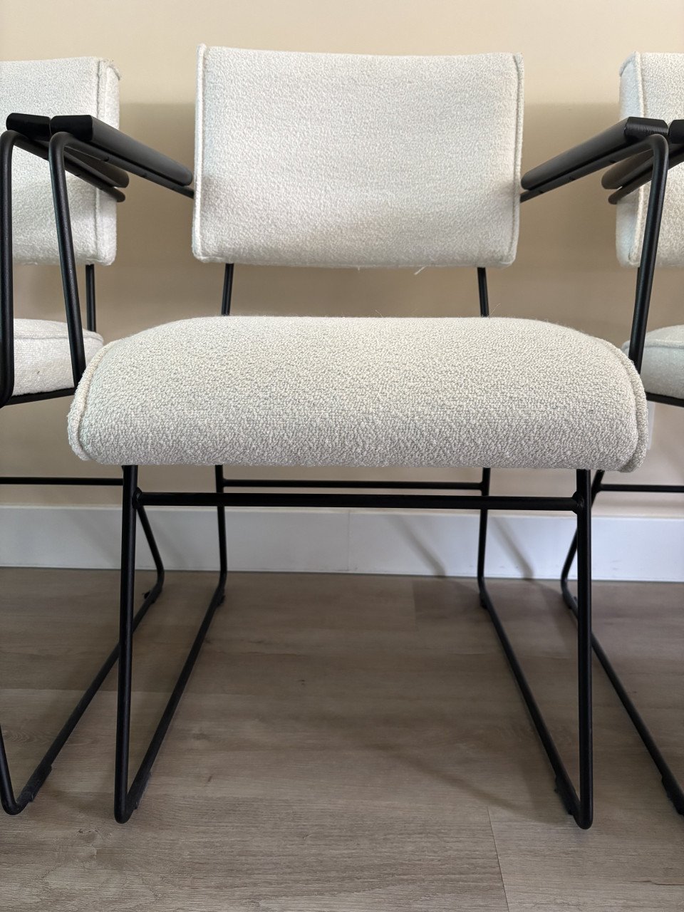 6 teddy eetkamer stoelen met armleuning ( salido)