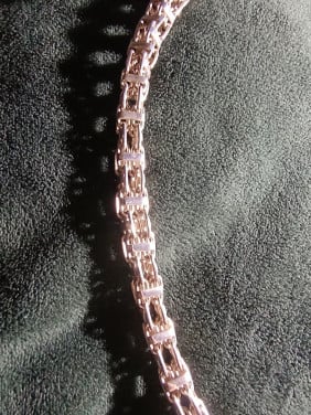 925 sterling zilveren Magnum ketting bijna 1cm breed