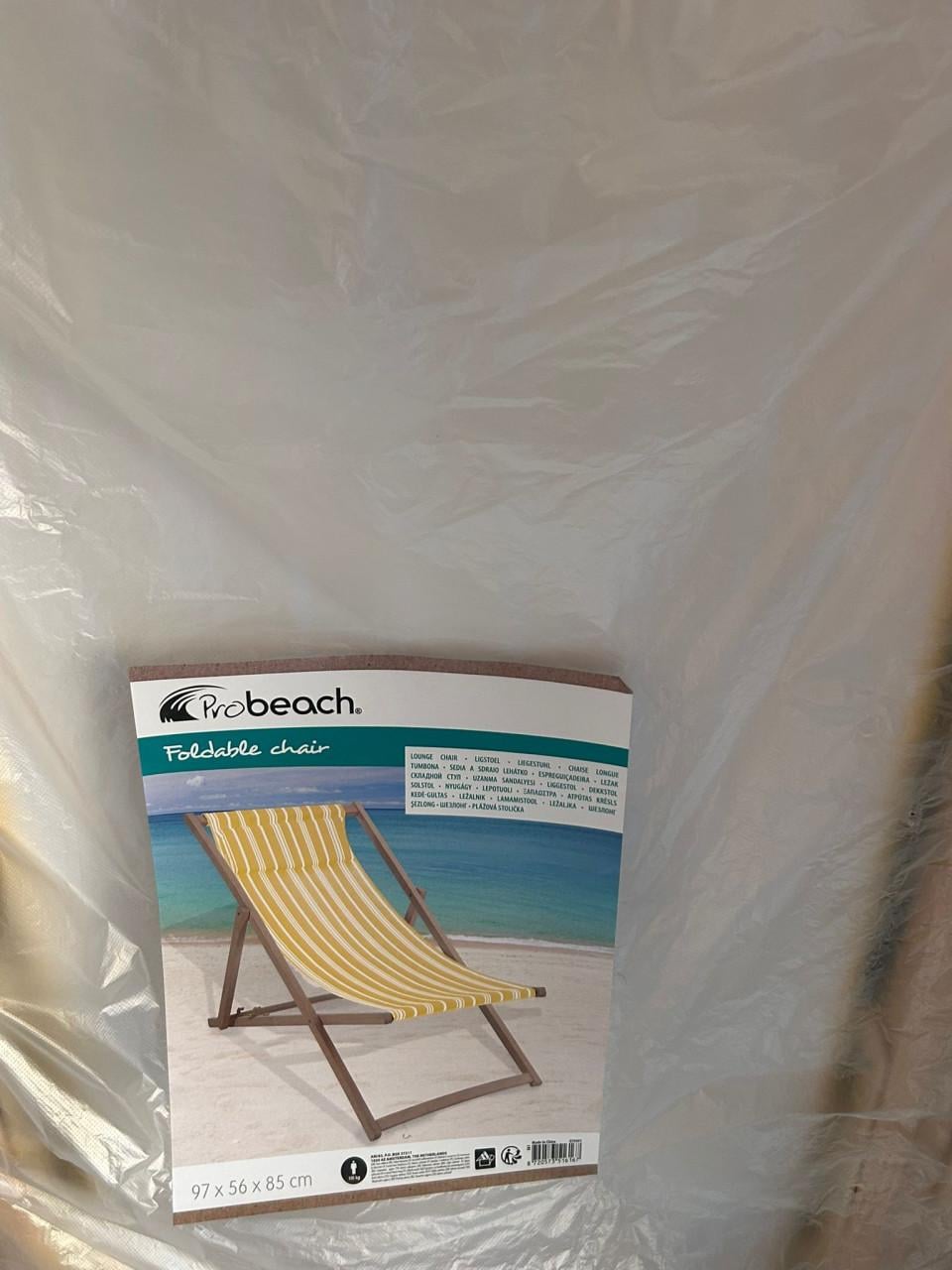 Houten strandstoel inklapbaar