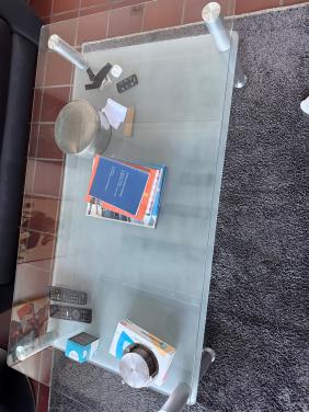 Glazen salontafel