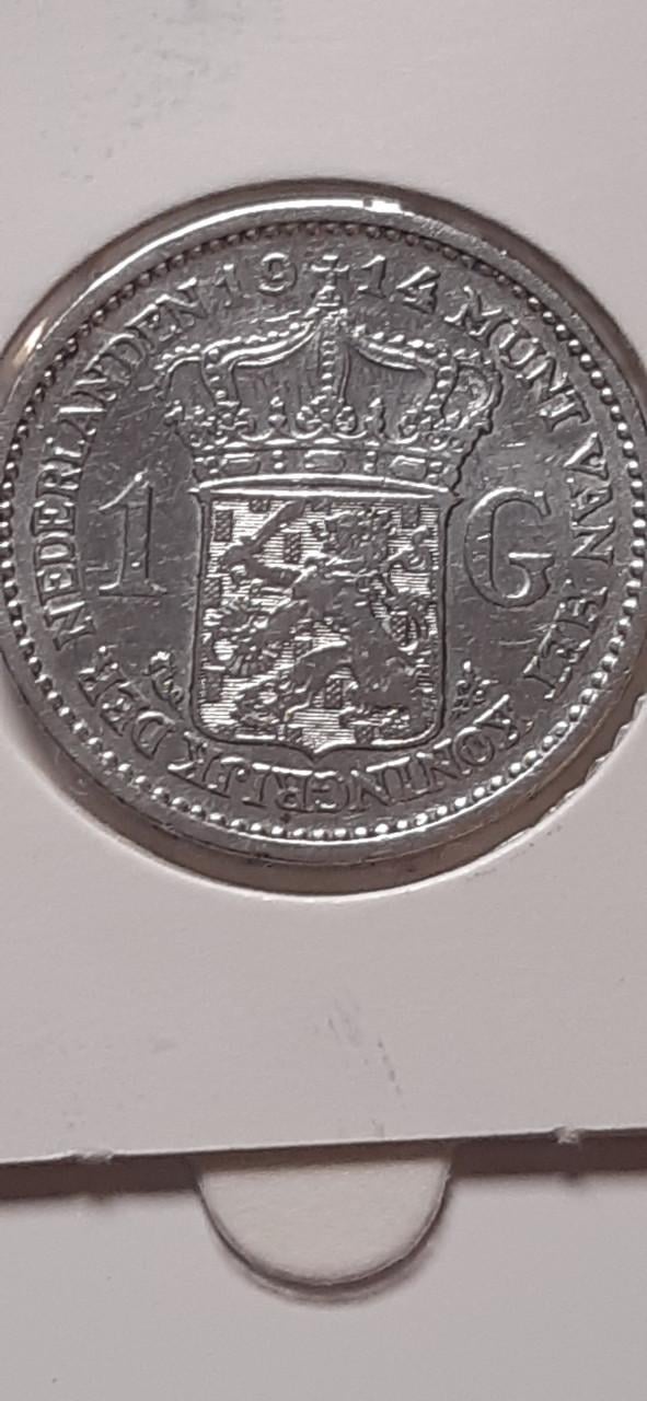 Zilveren gulden 1914