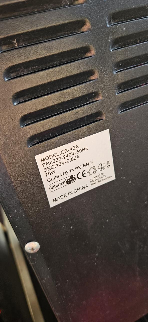 Mini koelkast - intertek cr-40a