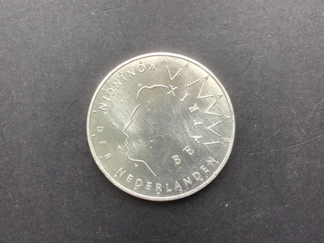 Beatrix, 50 gulden munt 1987, zilver.