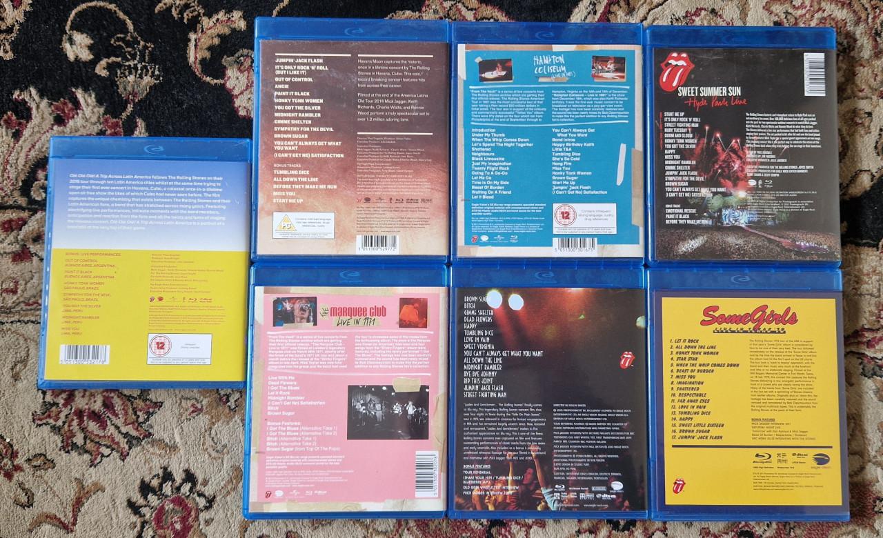 The Rolling Stones Blue-Ray Discs 7x