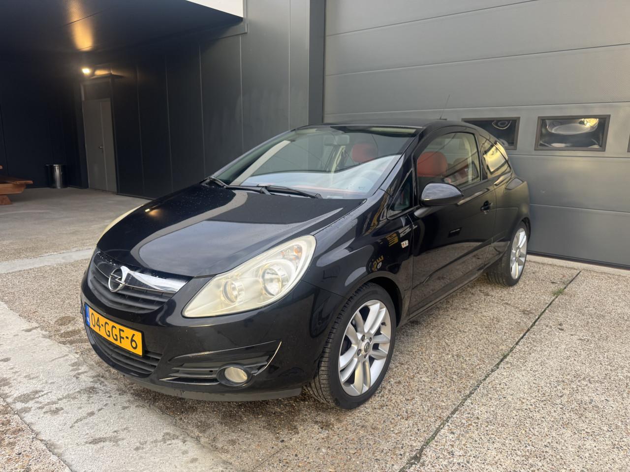 Opel Corsa 1.4 16V 66KW 3DRS 2008 Zwart Airco Apk Cruise Nap