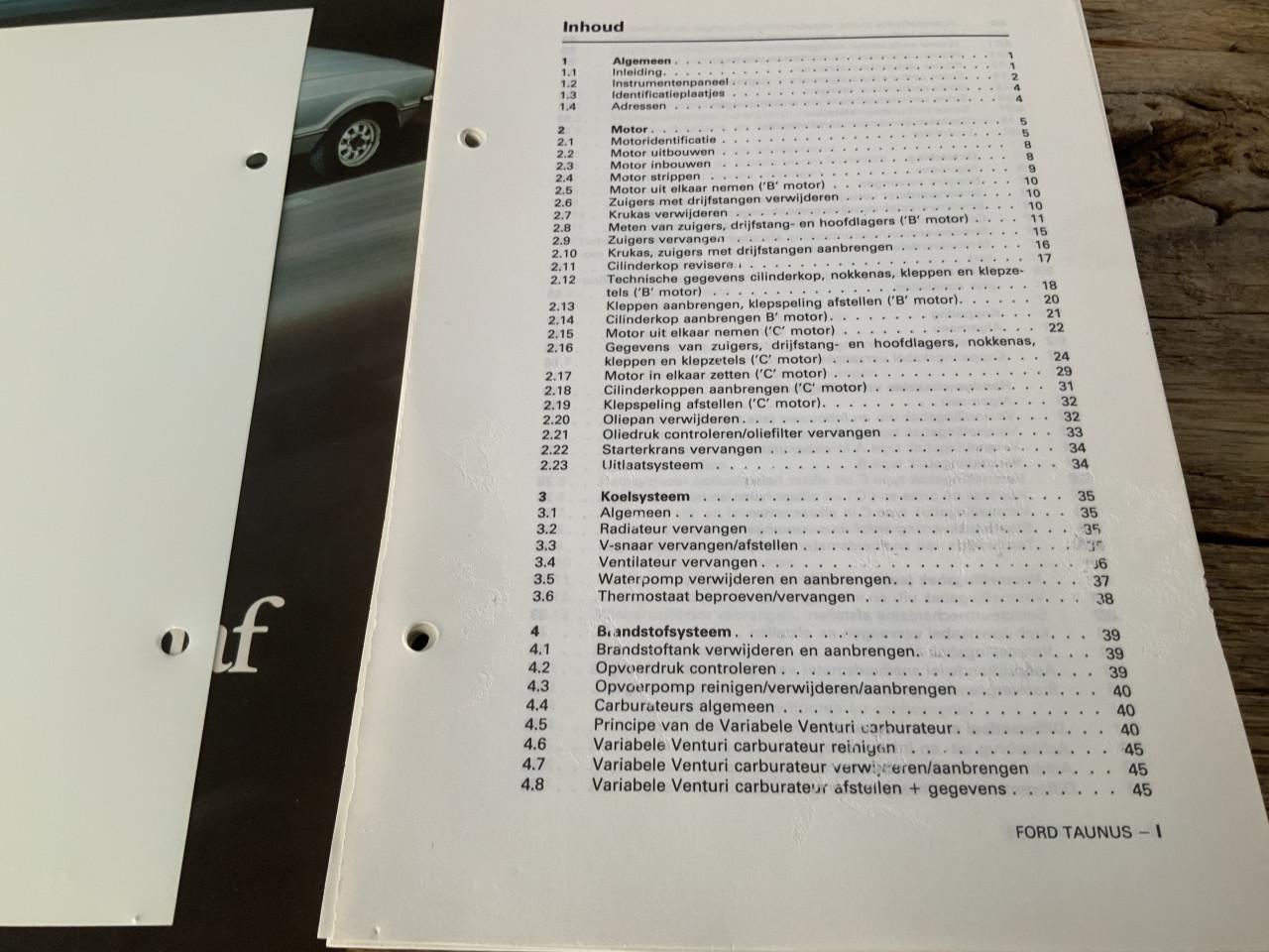 Ford Taunus 162 pg. Handboek als nieuw