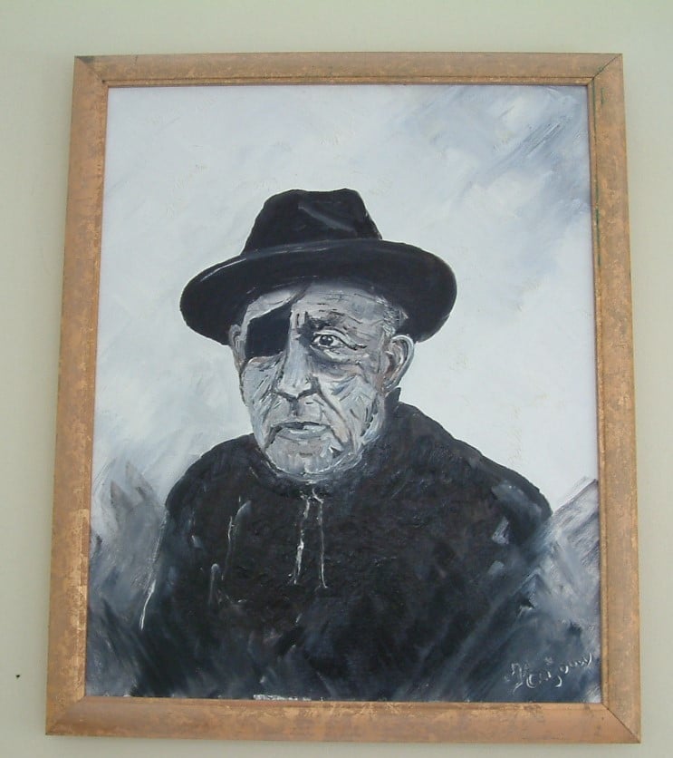 Portret vrolijke gezichten en minder vrolijk  Jac Caljouw schilderijen