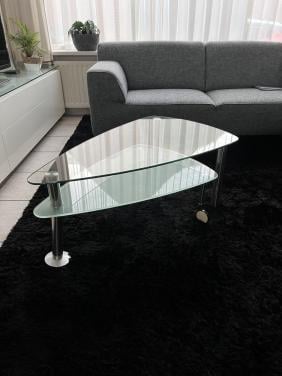 Glazen salontafel