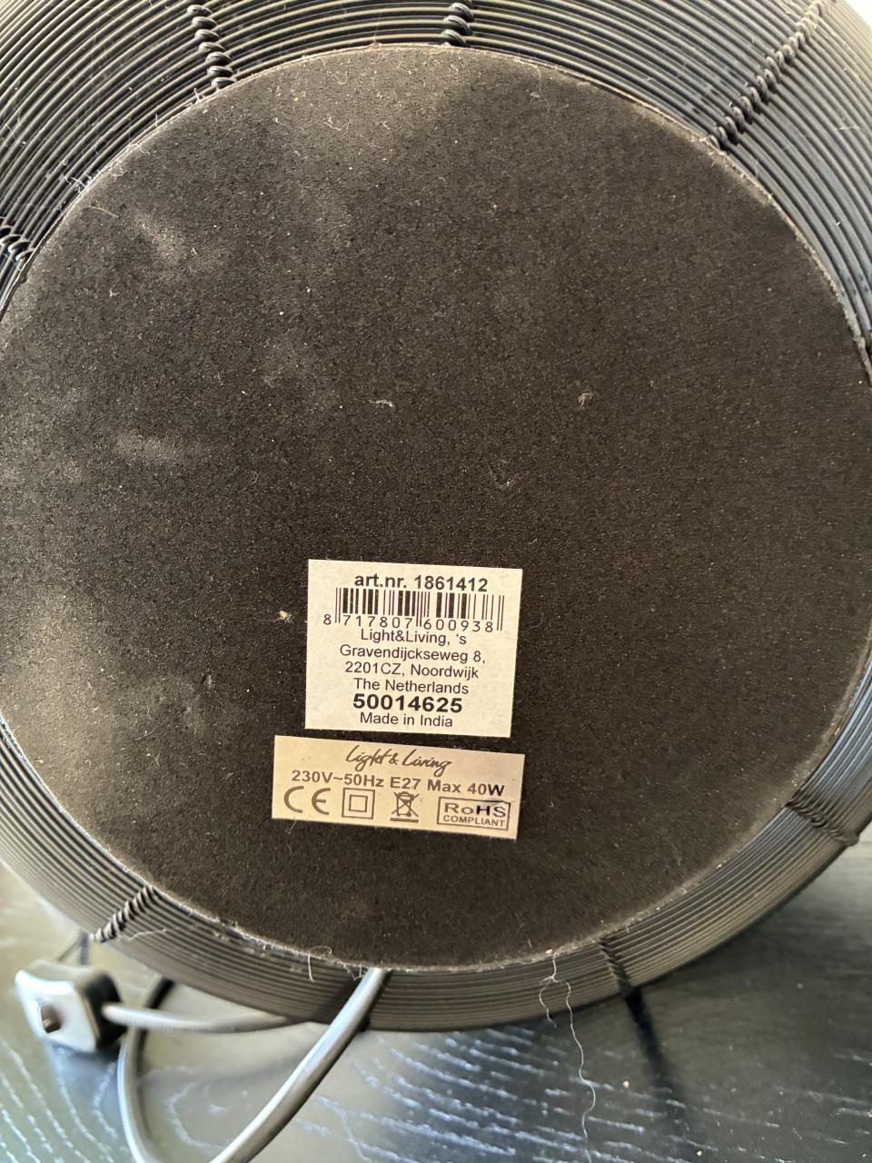 Sta lamp light & living h=31,5 cm