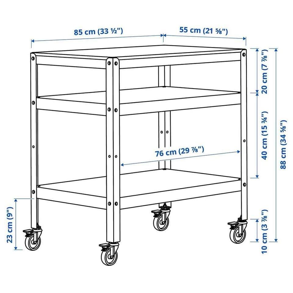 Ikea Bror roltafel / keukentrolley
