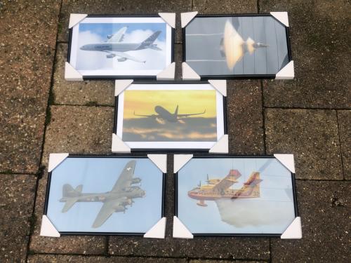 Vliegtuig - straaljager ( kunststof lijsten )