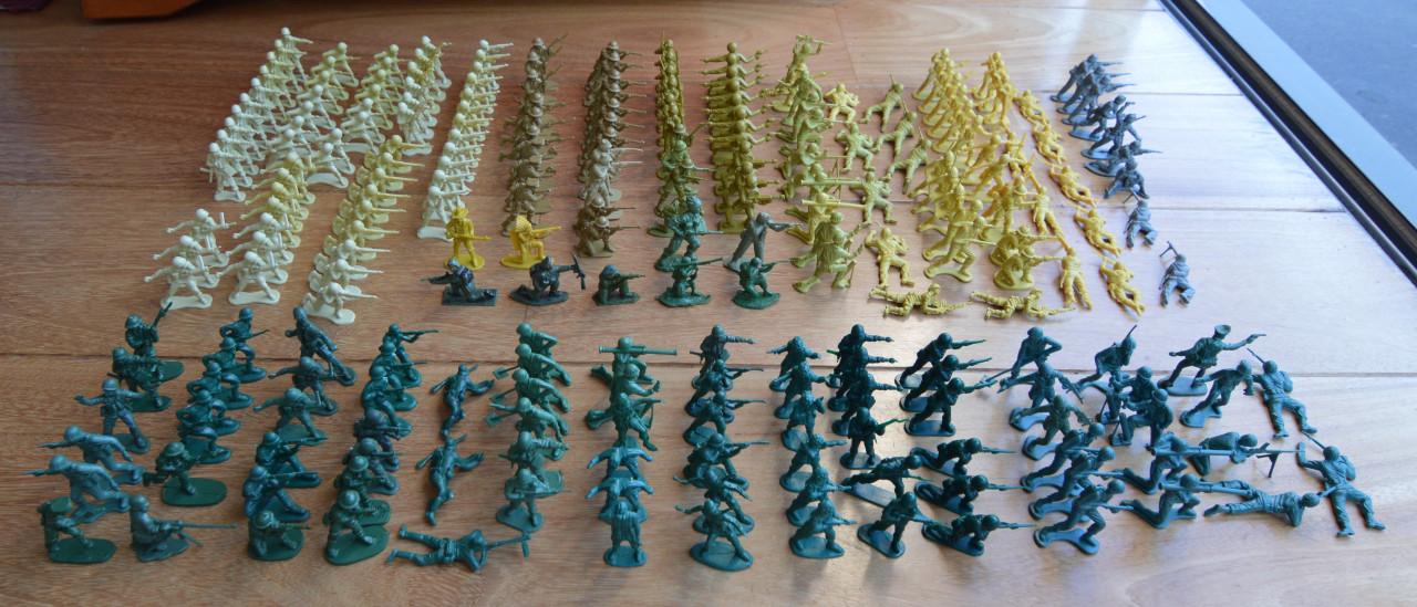 Megaset green army men (legerset speelgoed)