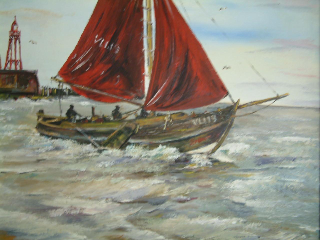 Schilderijen Jac Caljouw Arnemuiden  haven Veere  Vlissingen