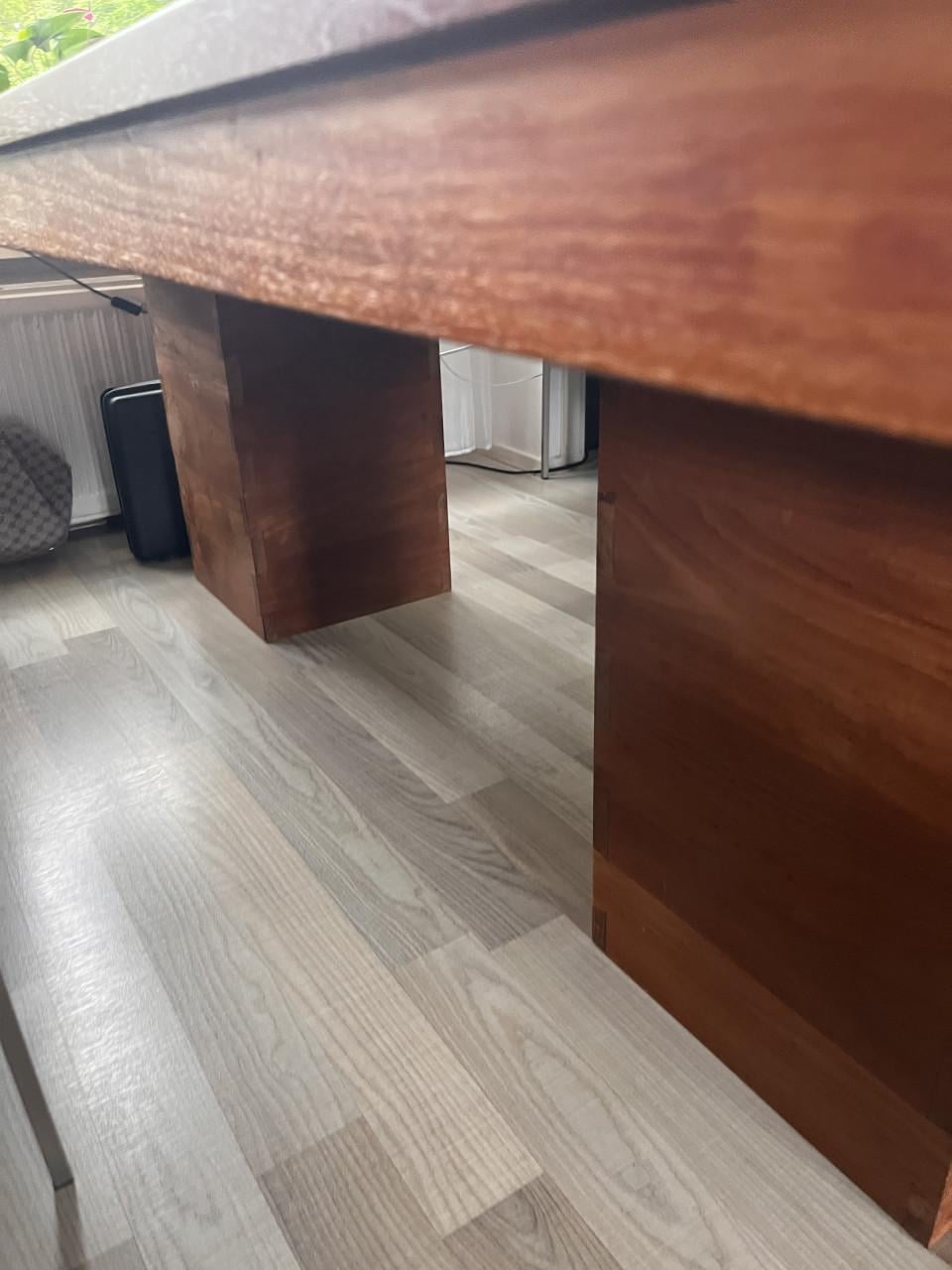 Massief houten eettafel teak