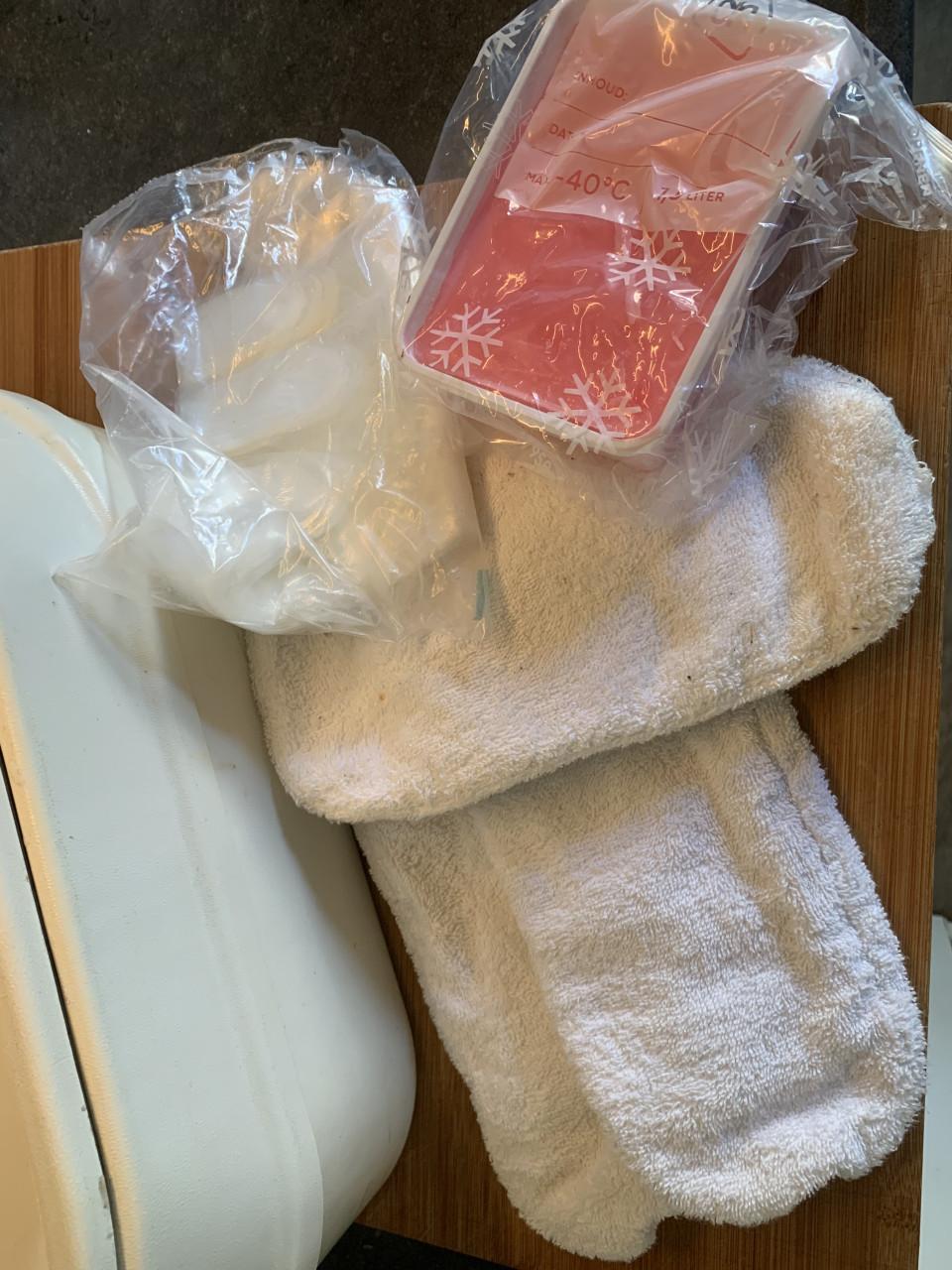 Paraffine badje met accessoires