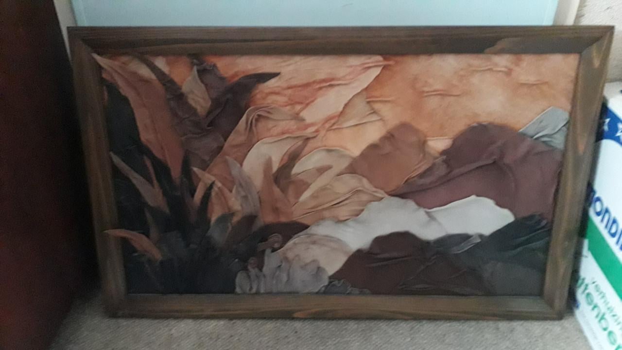 Kunstwerk berglandschap