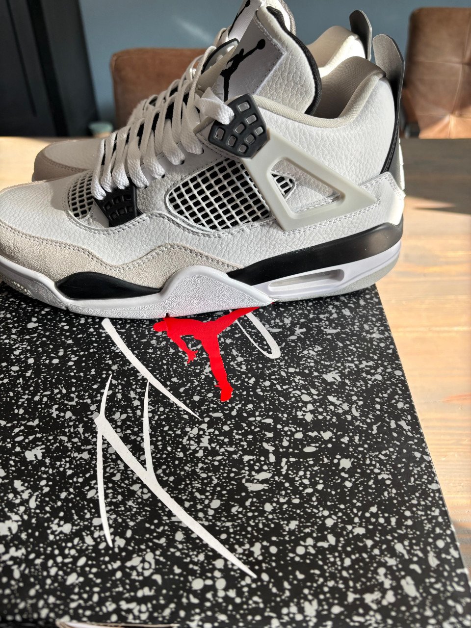 Nike Jordan 4 millitary black white maat 40