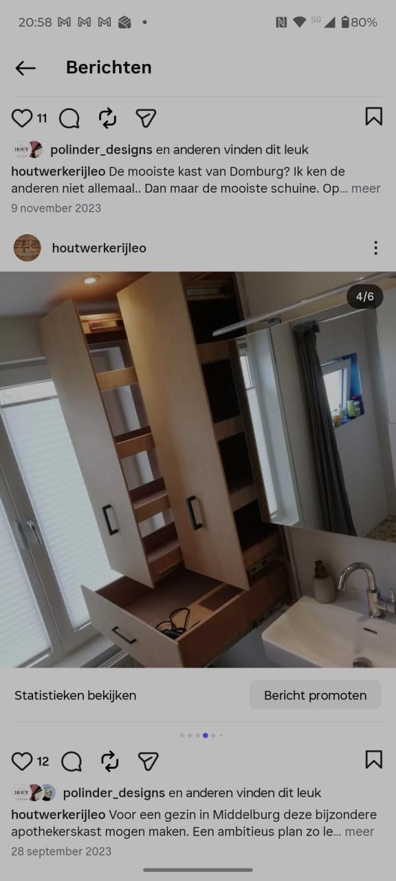 Meubelmaker biedt zich aan