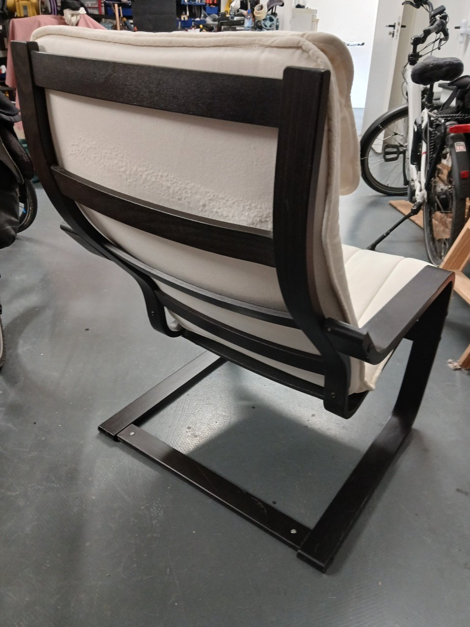 Tv/relax/studenten Stoel ikea zwart/ecru