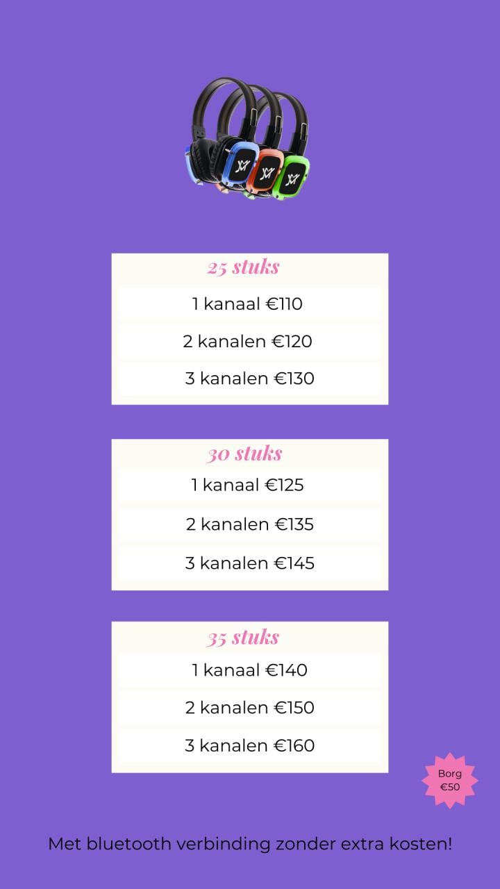 Silent disco huren Zeeland