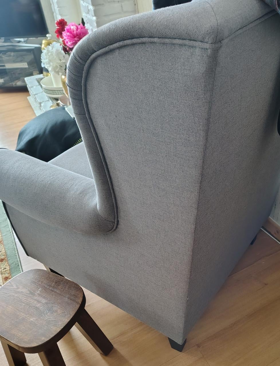 Grijze fauteuil ZGAN