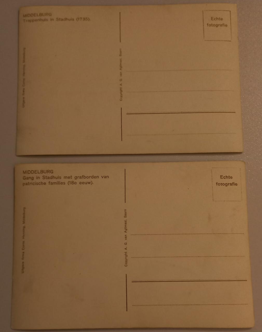 10 Oude ansichtkaarten Middelburg