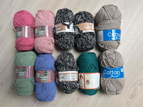 Rest hobby en knutsel katoen/garen......nieuw!