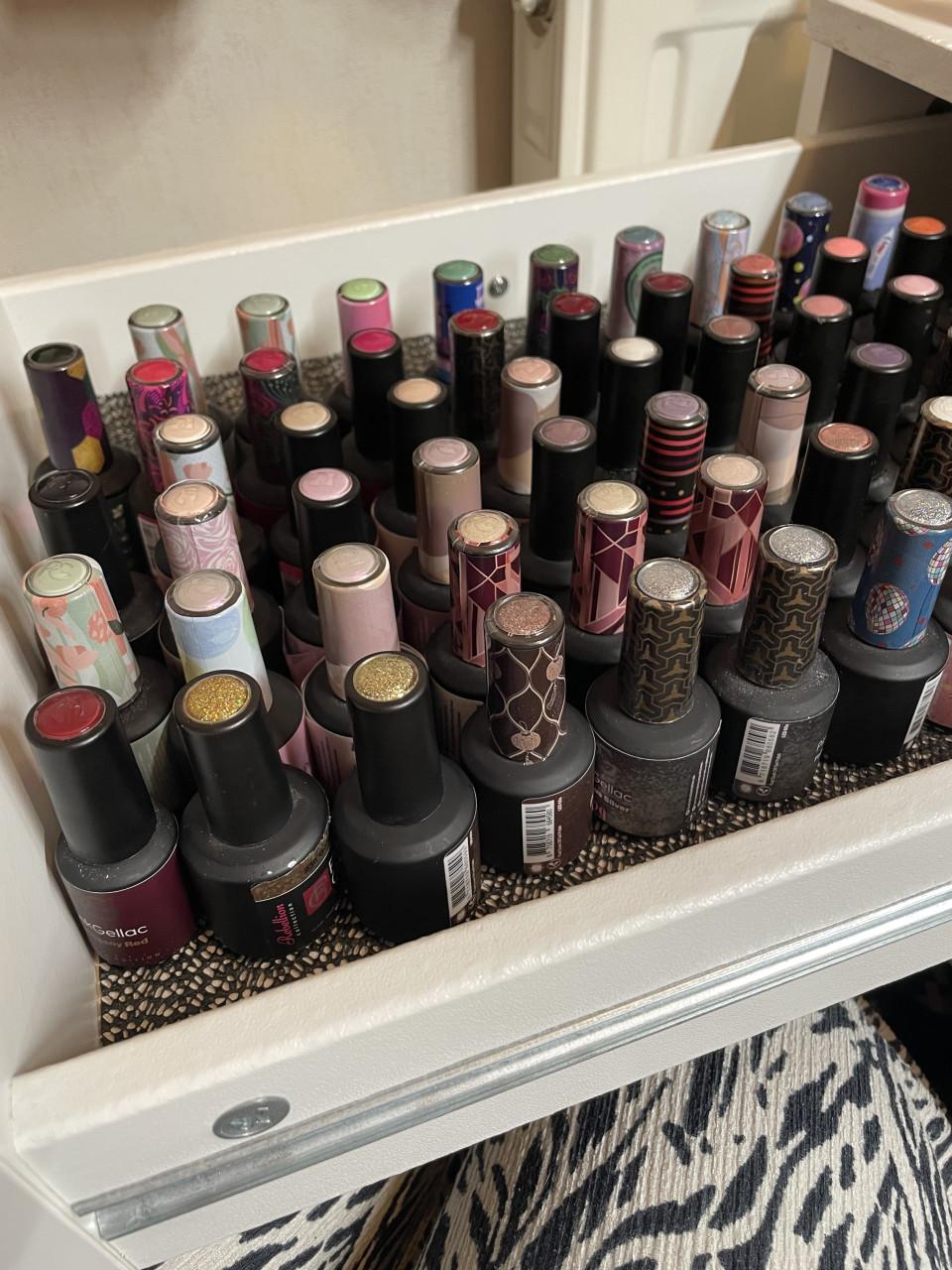 73 potjes pinkgellac!