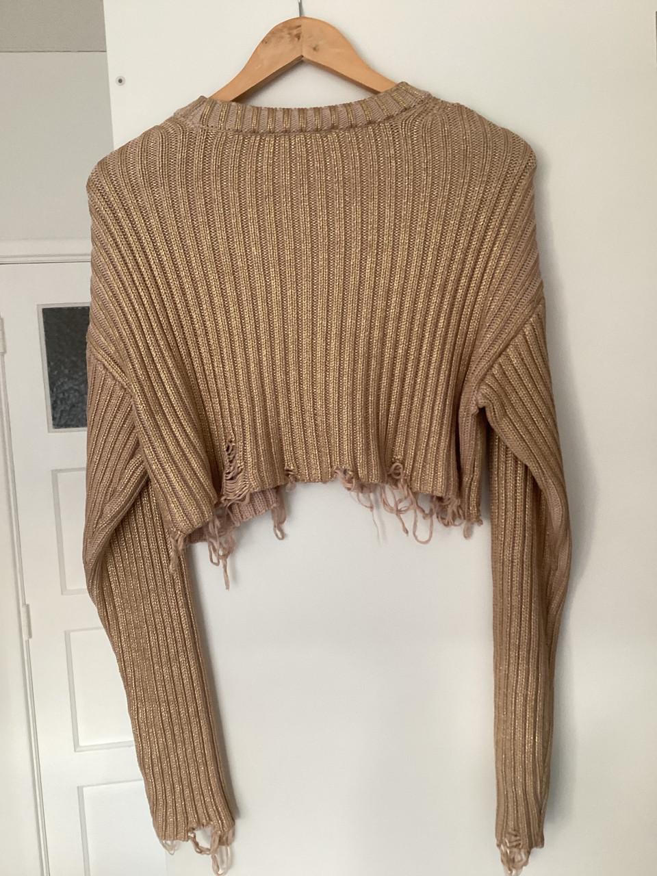 Nieuwe crop top zara maat M goudkleur