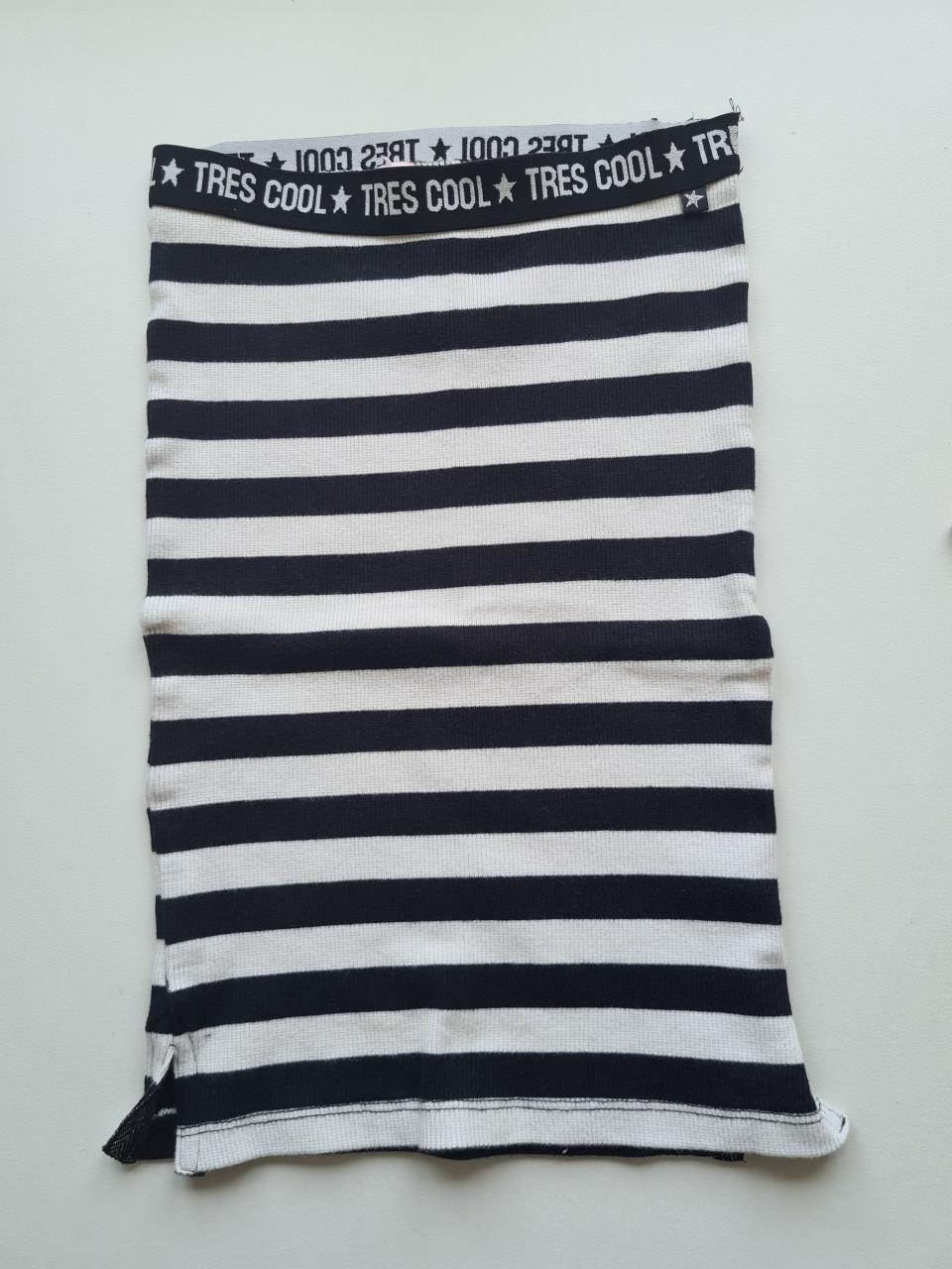 Zwart-wit gestreept stretch rokje van WE Mt 134-140