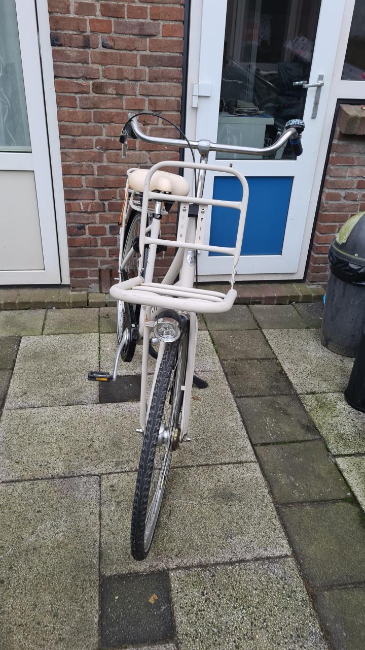 Dames fiets 28inch-met trap rem achter-Fr.maat52cm-Niew slot