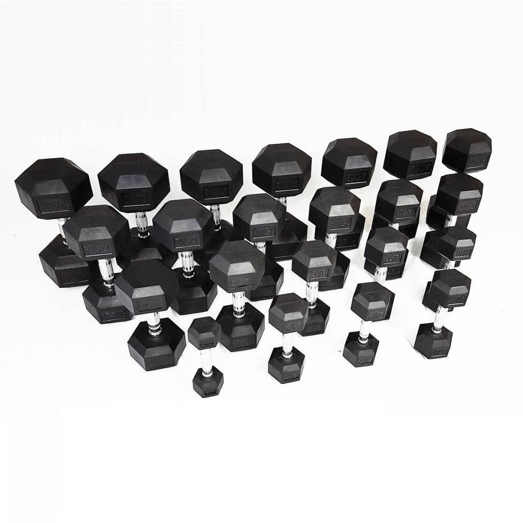 Dumbell set. 1 t/m 10 kg PT essentials