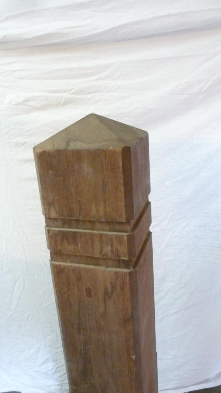Bankirai tuinpalen met diamantkop 4x