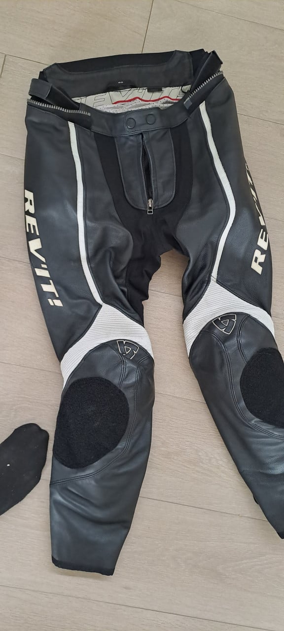 Leren motor broek en jas   dames