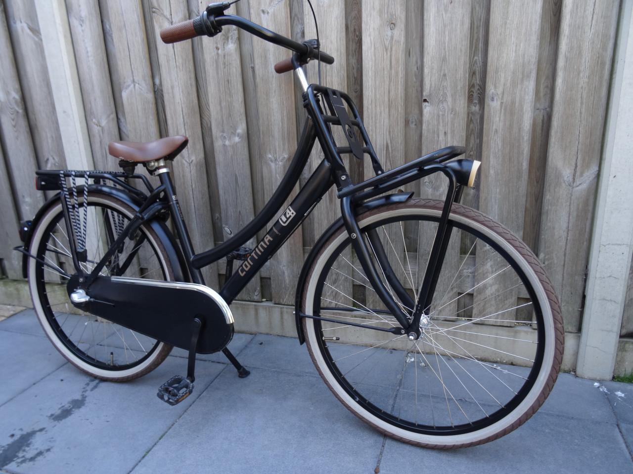 🚲 Cortina U4 Transport Meisjesfiets – 26 inch | Zwart