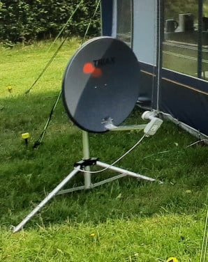 Satellietschotel + decoder