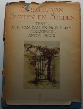Spiegel van Staten en Steden – van Dam & Elias, tekeningen Anton Pieck.