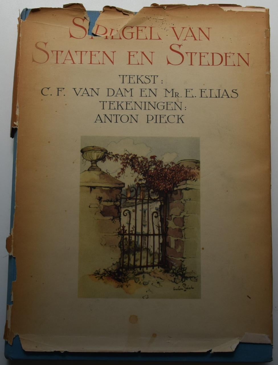 Spiegel van Staten en Steden – van Dam & Elias, tekeningen Anton Pieck.