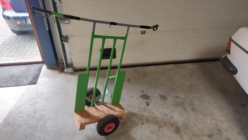 Platen transport steekwagen