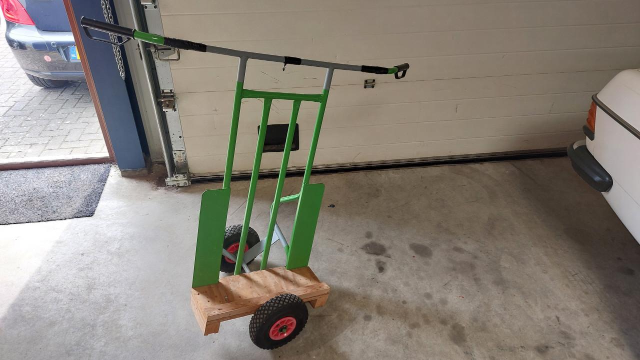 Platen transport steekwagen