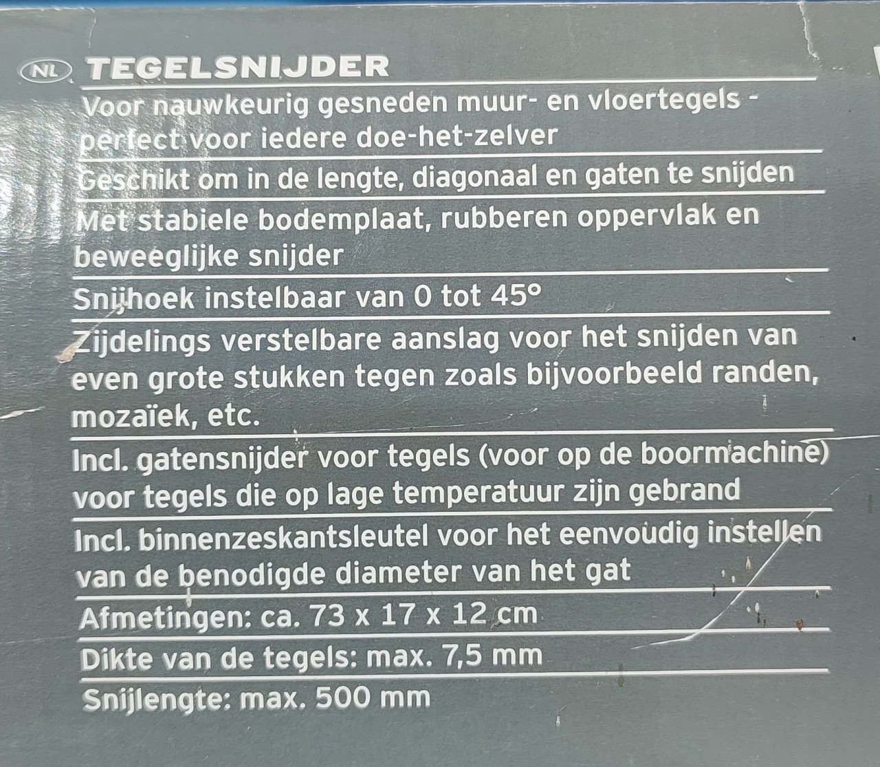 Tegelsnijder Powerfix