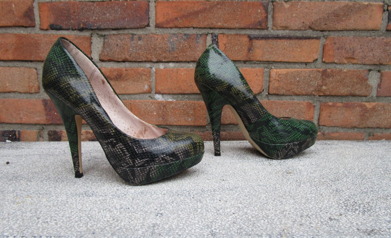 Prachtige groene Pumps maat 36 merk La Strada.