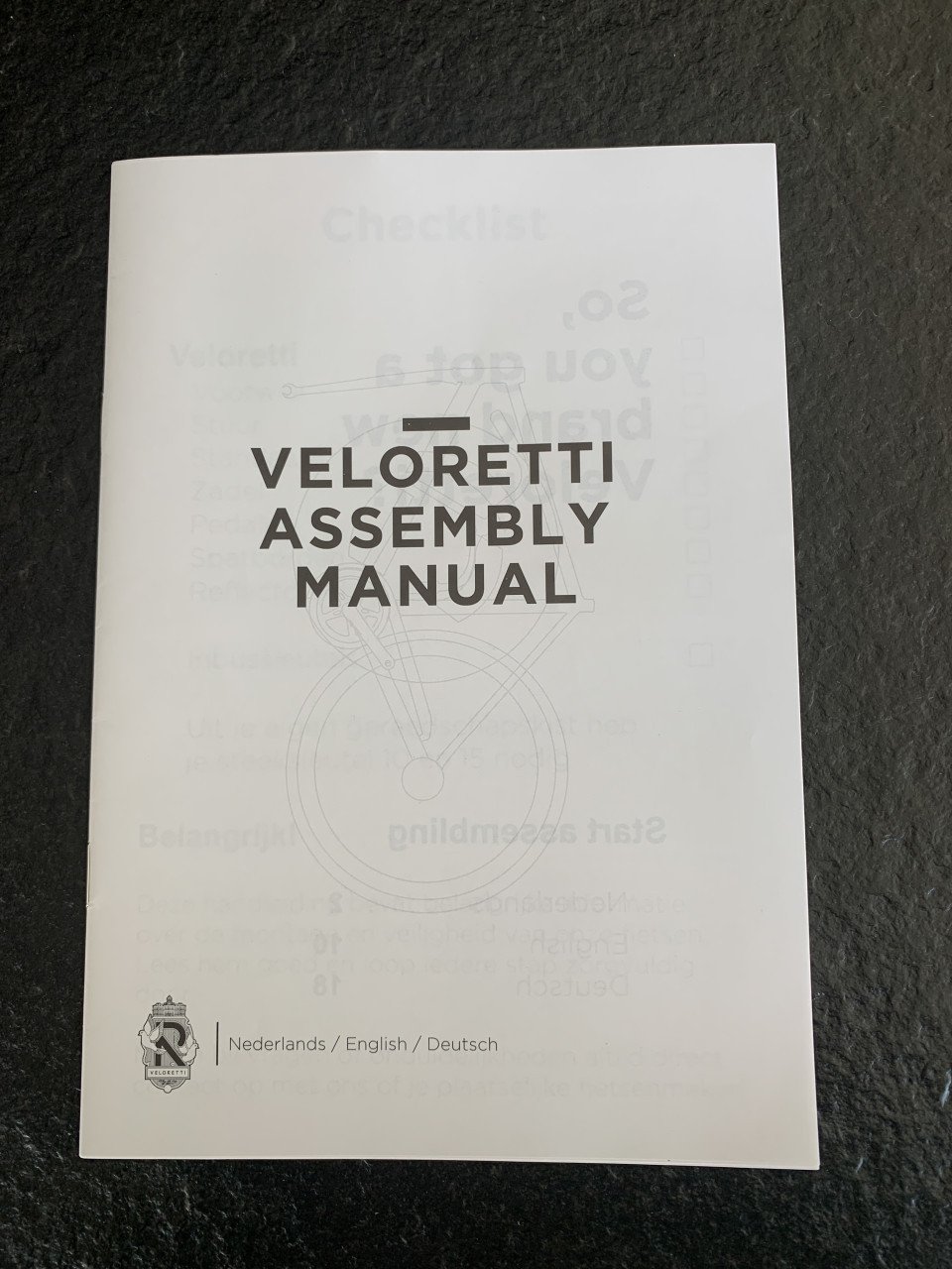 Veloretti fiets cafe racer pebble grey